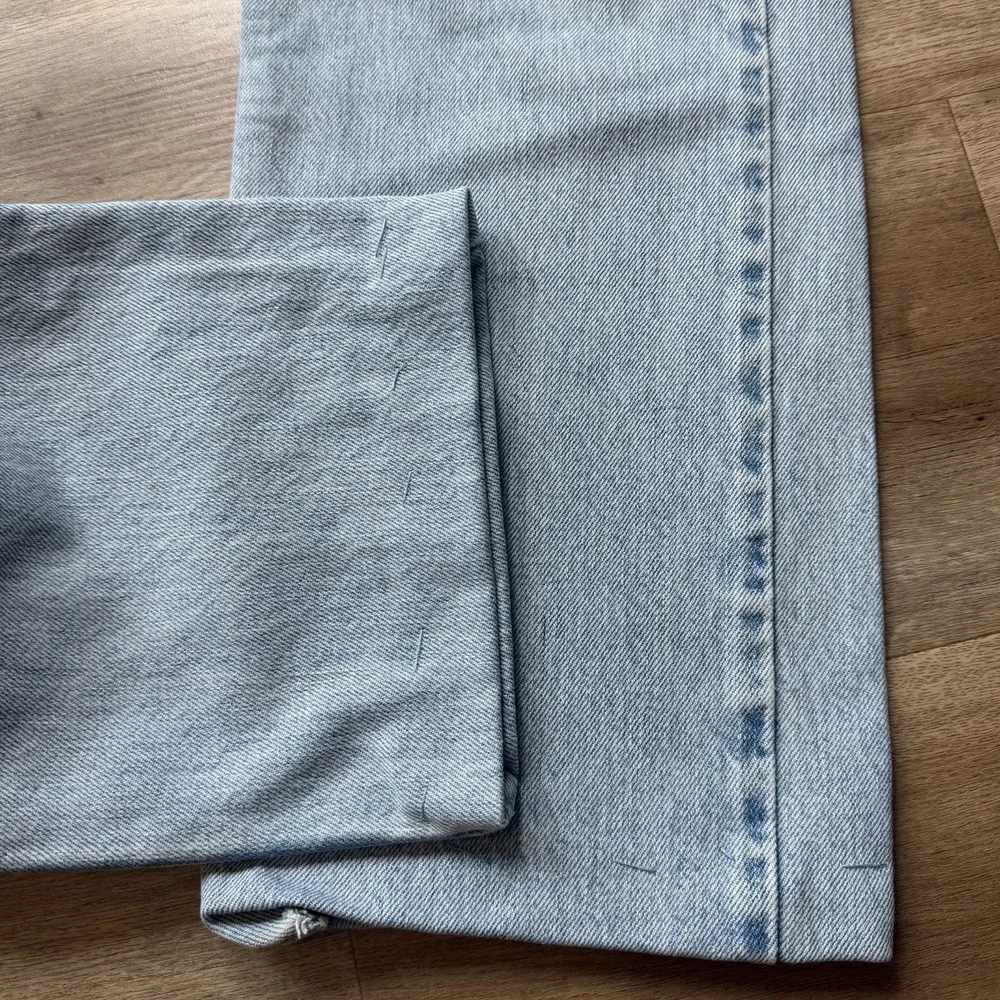 Vintage Levis 505 Jeans Men 32x30 Blue Regular Fit Light Wash Denim 90s (Hemmed)